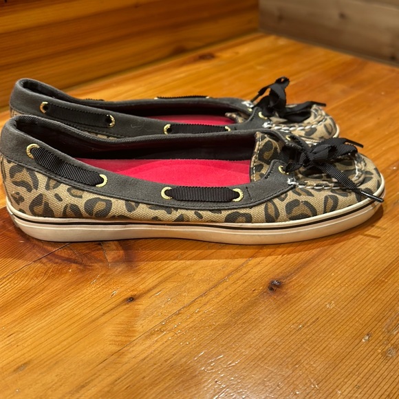 Sperry Leopard Boat Shoes - Picture 2 of 4